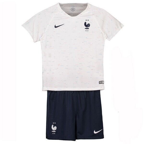 Camiseta Francia Replica Segunda Ropa Niños 2018 Blanco