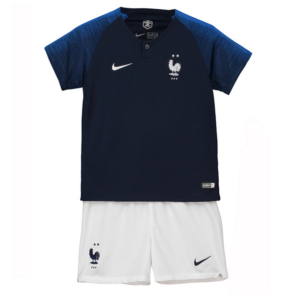 Camiseta Francia Replica Primera Ropa Niños 2018 Azul