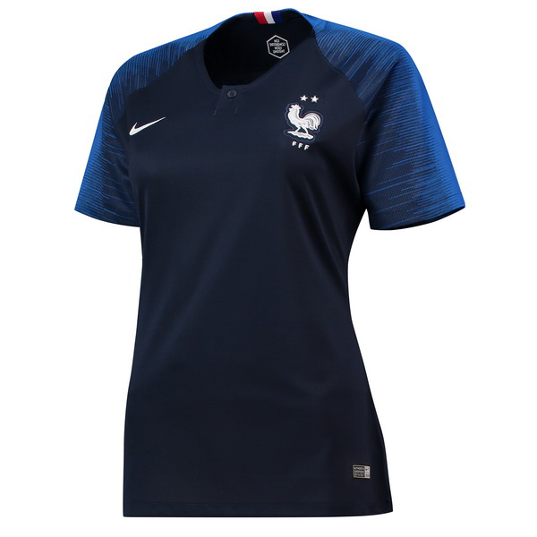 Camiseta Francia Replica Primera Ropa Mujer 2018 Azul