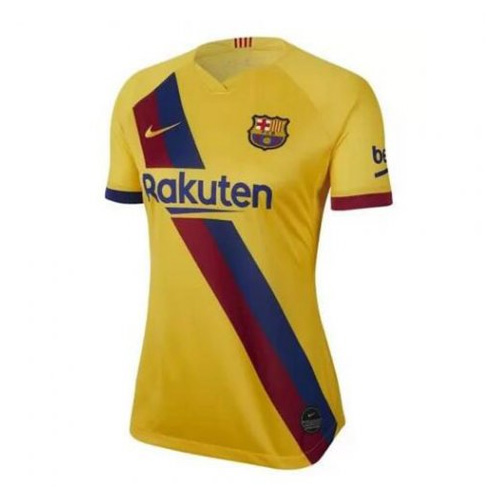 Camiseta Barcelona Replica Segunda Ropa Mujer 2019/20 Amarillo