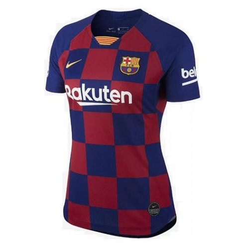 Camiseta Barcelona Replica Primera Ropa Mujer 2019/20 Azul Rojo