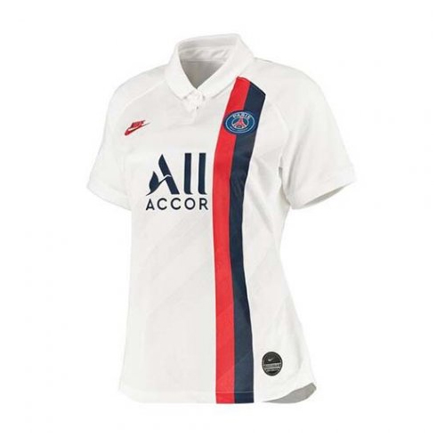 Camiseta Paris Saint Germain Replica Tercera Ropa Mujer 2019/20 Blanco