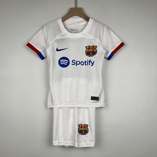 Camiseta Barcelona Replica Segunda Ropa Niños 2023/24