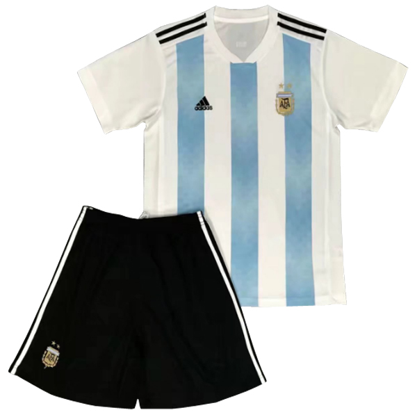 Camiseta Argentina Replica Primera Ropa Niños 2018