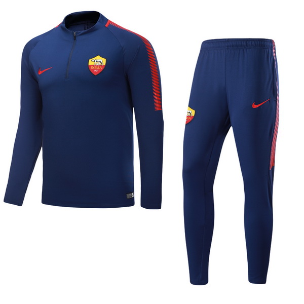 Chandal AS Roma 2017/18 Azul Marino Rojo