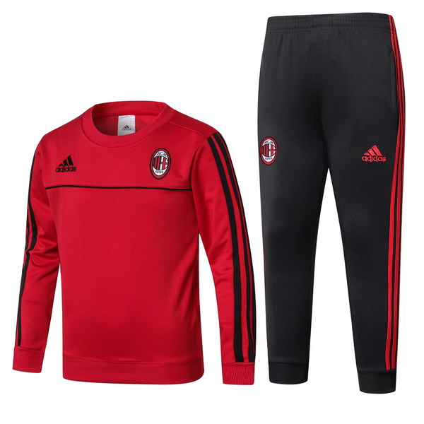 Chandal AC Milan Ninos 2017/18 Rojo Negro