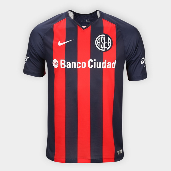 Camiseta San Lorenzo de Almagro Replica Primera Ropa 2018/19 Azul Rojo