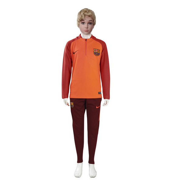 Chandal Barcelona Niños 2017/18 Naranja