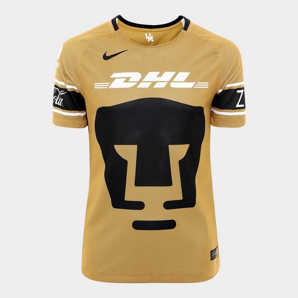 Camiseta UNAM Pumas Replica Tercera Ropa 2017/18 Amarillo