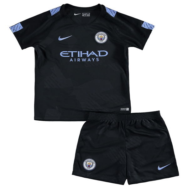 Camiseta Manchester City Replica Tercera Ropa Niños 2017/18