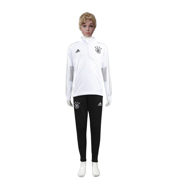 Chandal Niños Alemania 2018 Blanco Negro