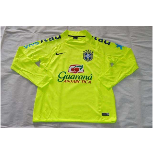 Camiseta Brasil Entrenamiento Mangas largas Verde